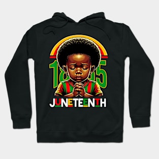 Kids Juneteenth Prince 1865 Black History Month Toddler Boy Hoodie